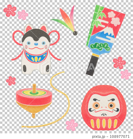 新年手繪素材 108977071