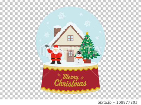 Christmas snow globe illustration_2 108977203