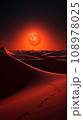 sunset over the desert 108978025