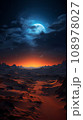 sunset over the desert 108978027