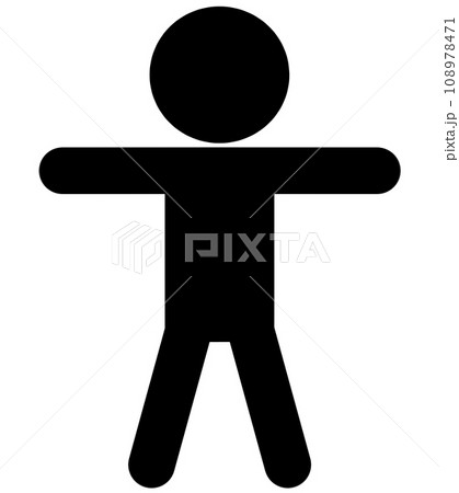 棒立ちの棒人間 108978471