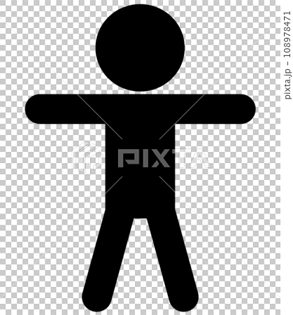 棒立ちの棒人間 108978471