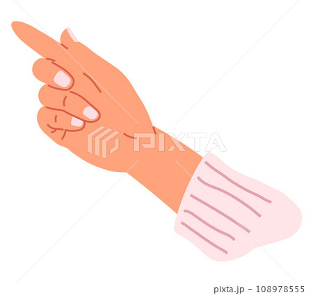 Hands pose vector illustration. The flexibility wrist allowed for graceful hand movements The delicate touch finger created connection between two souls The hands pose concept embodied harmony 108978555