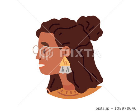 People faces vector illustration. Peoples faces reflect ethnic diversity and cultural richness human society Various ethnic backgrounds contribute to vibrant tapestry human experiences The concept 108978646