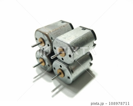 A picture of drone motor isolated on white background A picture of drone motor isolated on white background 108978711