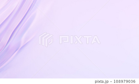 布のように波うつ背景素材。コピースペース。3D（横長） 108979036