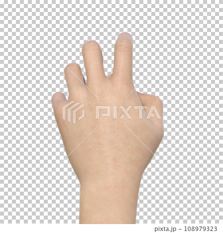 女人的手背處於抓握某物的姿勢,僅顯示手勢的部分。 女人的手背處於抓握某物的姿勢,僅顯示手勢的部分。 108979323