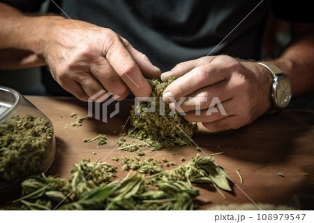 The process of making jam from marijuana. The process of making jam from marijuana. 108979547