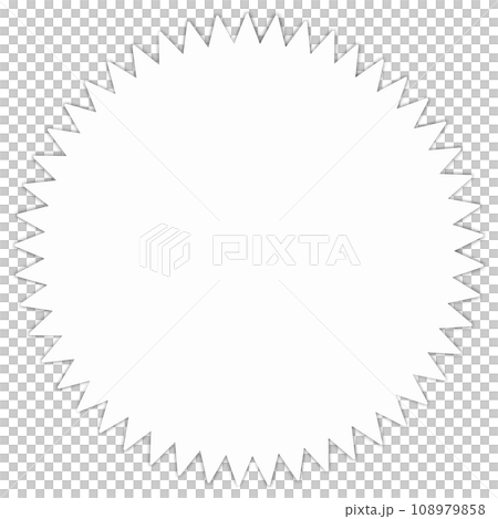 ギザギザな吹き出し ギザギザな吹き出し 108979858