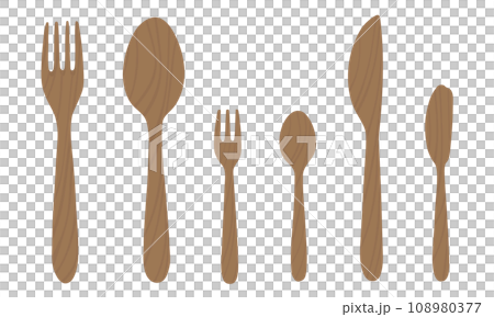 勺子 叉子 餐叉 108980377