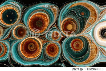 Iron metallic paint pour and fluid color blending Iron metallic paint pour and fluid color blending 108980908