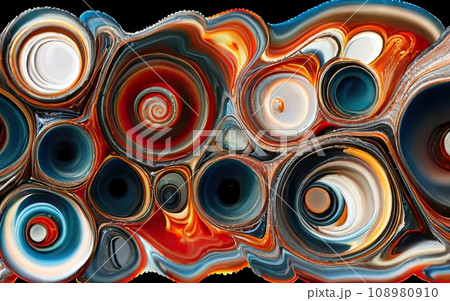 Iron metallic paint pour and fluid color blending Iron metallic paint pour and fluid color blending 108980910