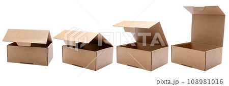 Set of cardboard boxes 108981016