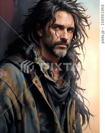 ボロボロな男性「AI生成画像」 108981868