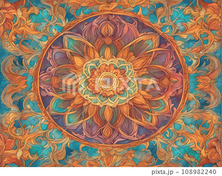 Mandala pattern background 108982240