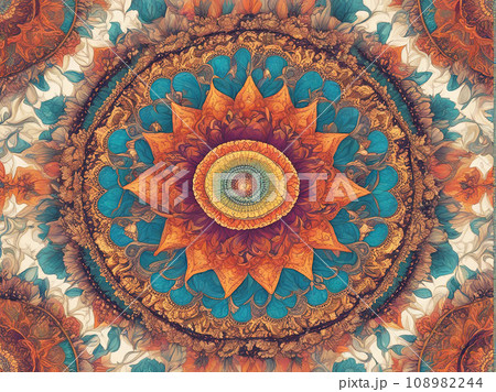 Mandala pattern background 108982244