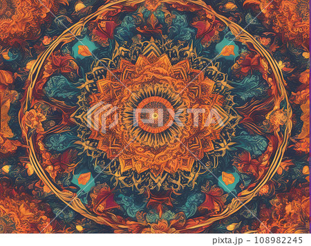 Mandala pattern background 108982245