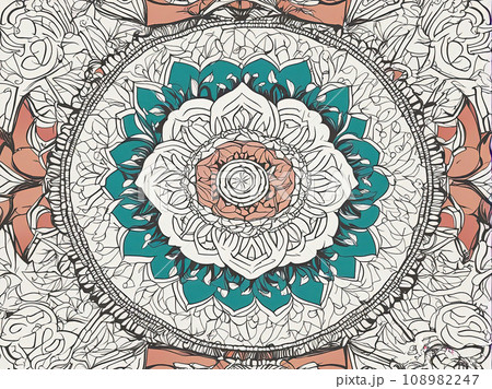 Mandala pattern background 108982247
