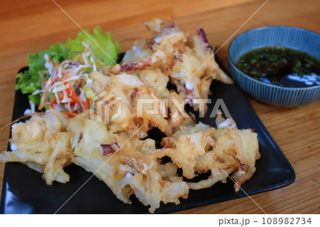 イカげそ天ぷら 108982734