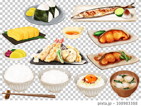 Various Japanese food Japanese food Rice side dishes Onigiri Various Japanese food Japanese food Rice side dishes Onigiri 108983388