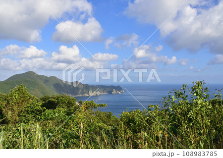 長崎県五島市大瀬崎灯台展望台からの眺め(2022年) 長崎県五島市大瀬崎灯台展望台からの眺め(2022年) 108983785