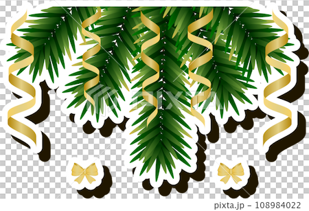 Beautiful illustration on theme of celebrating annual Christmas and New Year holiday 108984022