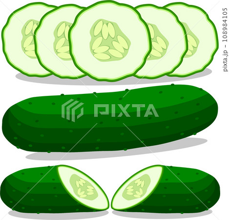 Sweet juicy tasty natural eco product cucumber 108984105