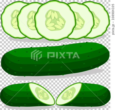 Sweet juicy tasty natural eco product cucumber 108984105