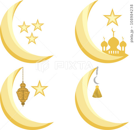 Collection accessory for celebration holiday Ramadan 108984238