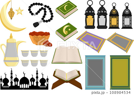 Collection accessory for celebration holiday Ramadan 108984534