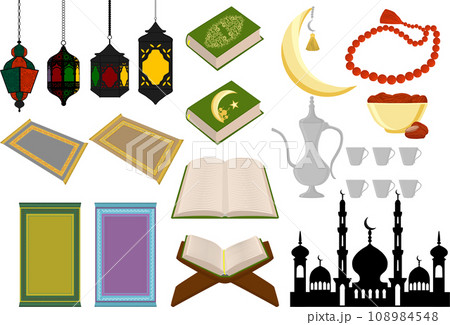 Collection accessory for celebration holiday Ramadan Collection accessory for celebration holiday Ramadan 108984548