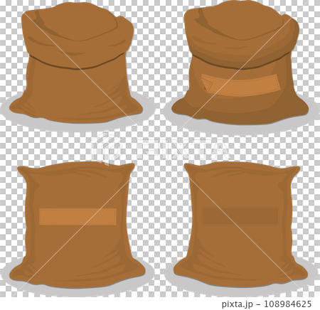 Set of big bags with natural product food 108984625