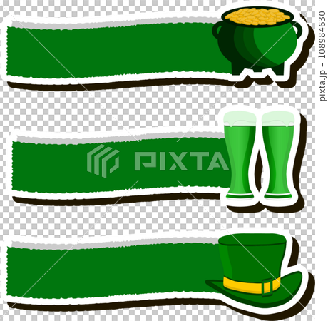 Beautiful illustration on theme of celebrating annual holiday St. Patrick's Day 108984630