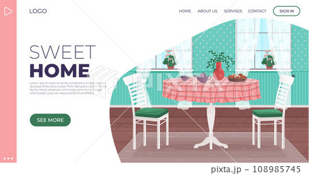 Kitchen vector illustration. Cookware and utensils organize kitchen, turning it into efficient living space The kitchen concept extends beyond cooking, defining space for daily living Inside kitchen 108985745