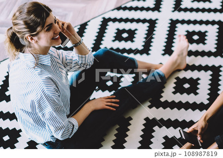 chatting in social networks at home chatting in social networks at home 108987819