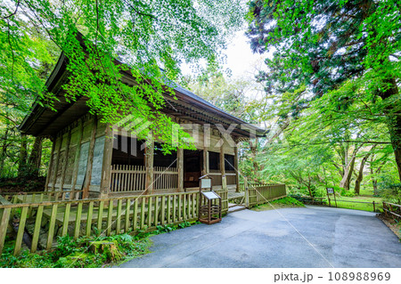 初秋の中尊寺 旧覆堂 岩手県平泉町 初秋の中尊寺 旧覆堂 岩手県平泉町 108988969