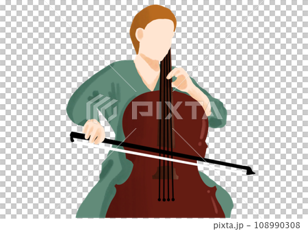 person with violin 108990308