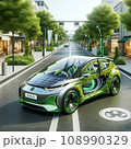 エコロジーな電気自動車 108990329