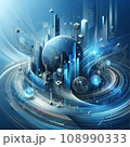 ビジネス的アブストラクトCG 108990333