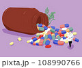 Pharmacist with a lot of drugs 108990766