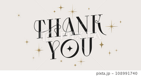 Thank You. Classic lettering 108991740