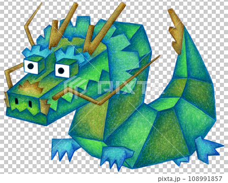 辰年年賀状用イラスト - 辰の置物 108991857
