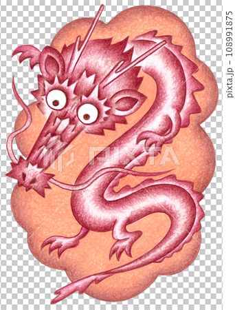 辰年年賀状用イラスト - 竜神 辰年年賀状用イラスト - 竜神 108991875