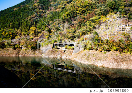 埼玉県飯能市　秋の名栗湖（有馬ダム） 108992890