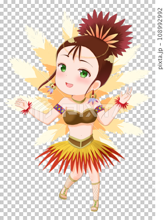 裡約狂歡節上跳舞的女人的插圖 裡約狂歡節上跳舞的女人的插圖 108992992