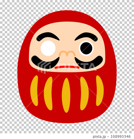 Daruma doll with one black eye 108993346
