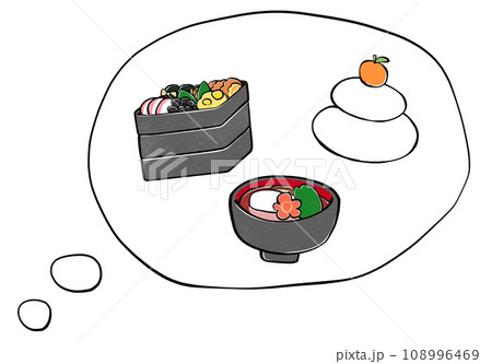 お正月料理の事を考える 108996469