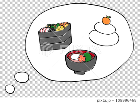 お正月料理の事を考える 108996469