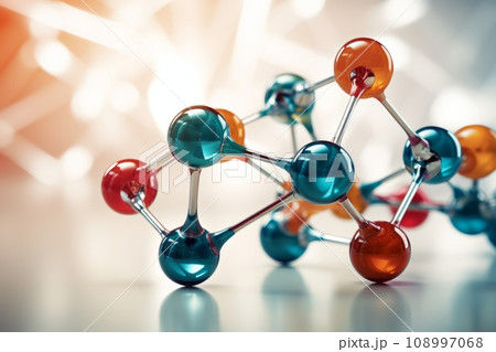 Neural network with electrical activity of neuron cells, 3D rendering illustration. Neuroscience, neuroscience, nervous system and impulse, brain activity, microbiology concepts. The artist's vision. 108997068