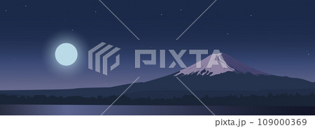 Mount Fuji nigh view of the landmark of Japan Mount Fuji nigh view of the landmark of Japan 109000369